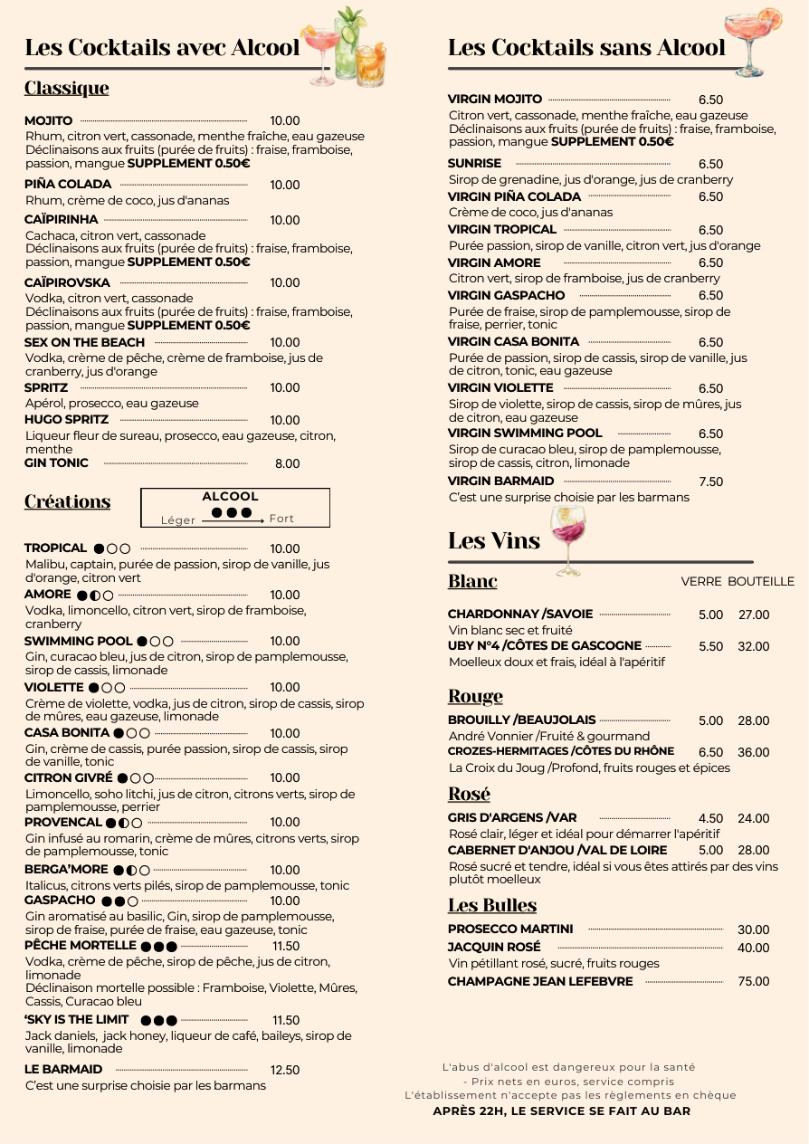 Carte Le Plectrum — page 2