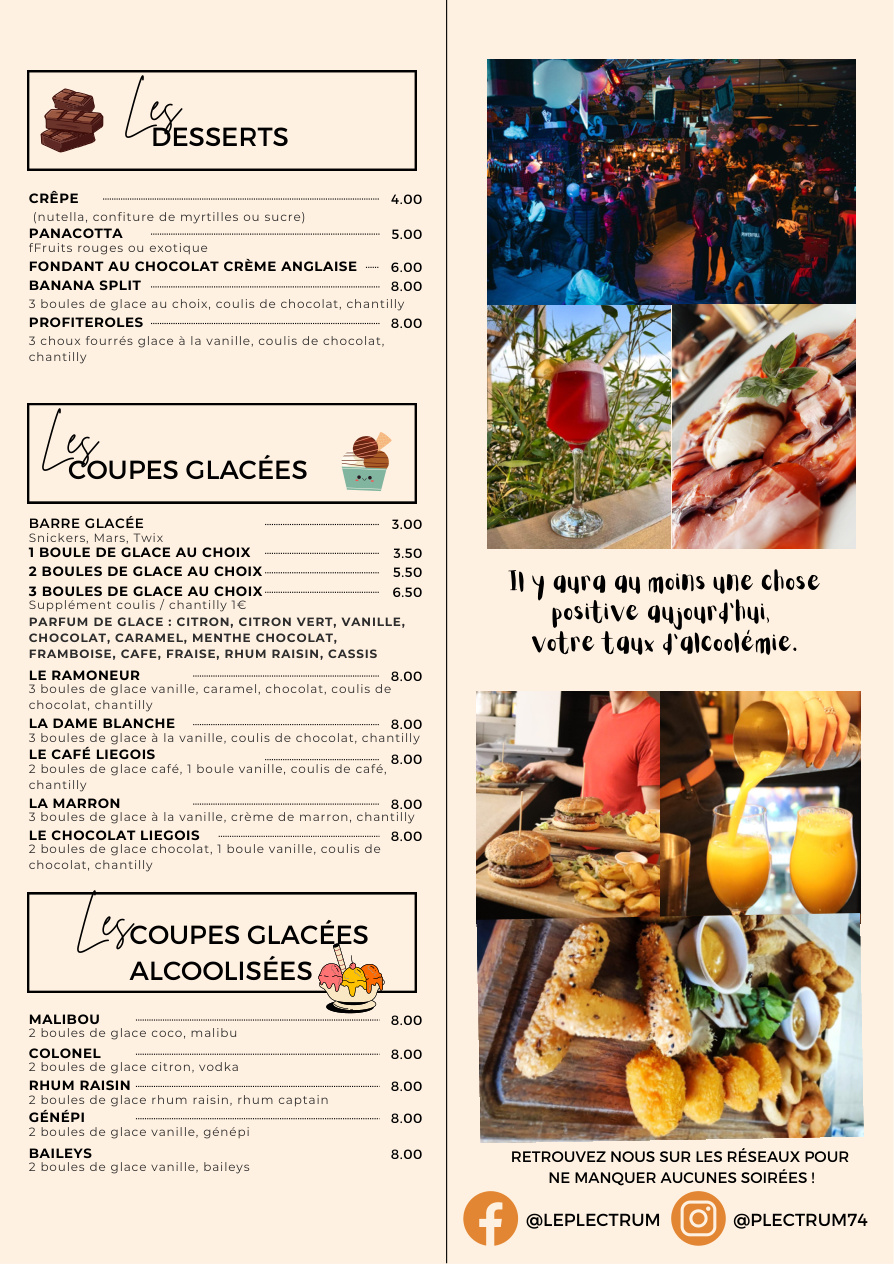 Carte Le Plectrum — page 4
